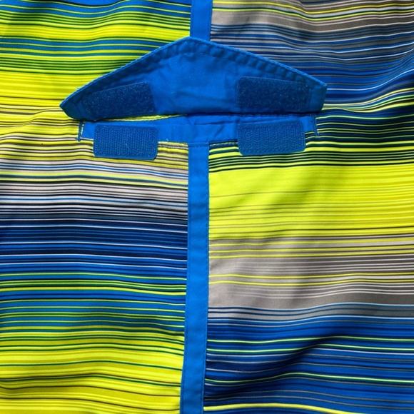 Nike Men's Cargo Swim Trunks Blue Yellow Pocket Lined Drawstring Surf Shorts XL - Picture 7 of 13